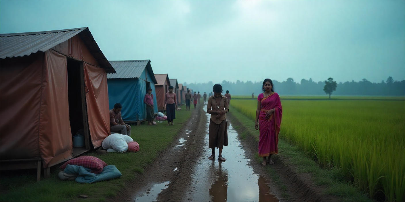 Assam people evacuated from their homeland