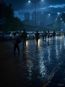 Overnight rainfall in Delhi and NCR on July 13-14, 2025, 