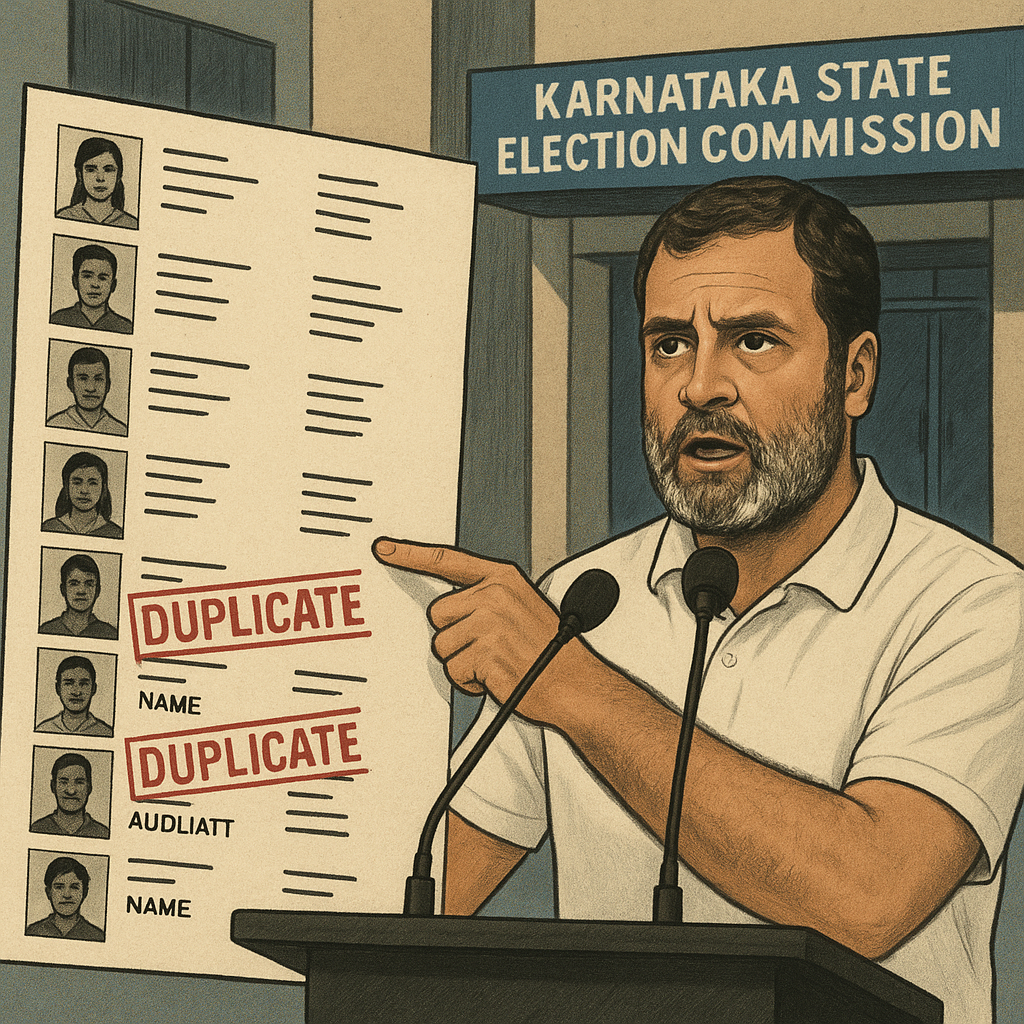 Duplicate voters, fake addresses: Rahul Gandhi claims fraud in Karnataka rolls